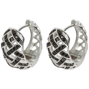 Creolen 925 Sterling Silber, Spinell