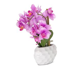 Orchidee im Keramiktopf lila 33cm