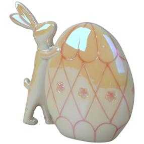 Ceramico Osterhase und Ei