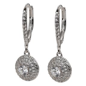 Ohrhänger 925 Sterling Silber, Zirkonia