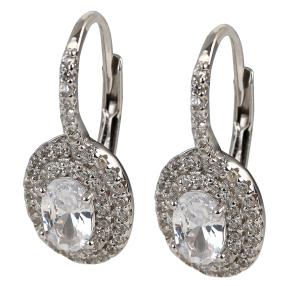Ohrhänger 925 Sterling Silber rhodiniert