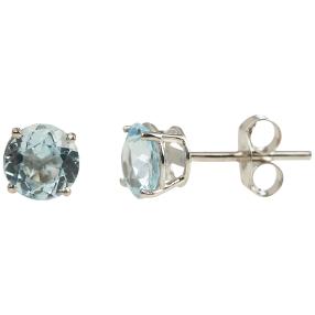 Ohrstecker 925 Sterling Silber Topas behandelt
