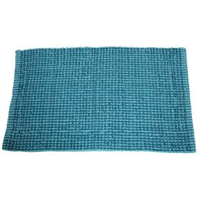 Badteppich 'Chenille', Noppenoptik türkis
