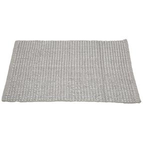 Badteppich 'Chenille', Noppenoptik silber