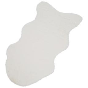 Fellimitat Hase weiß 50x90cm