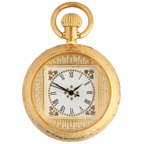 Excellanc Taschenuhr, Quarzwerk, vergoldet