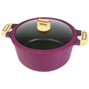 KING Gourmet Kochtopf Ø28cm aubergine