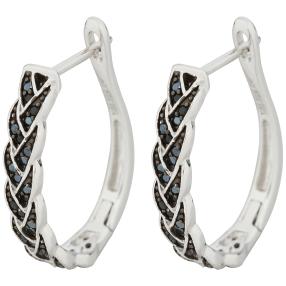 Creolen 925 Sterling Silber Spinell