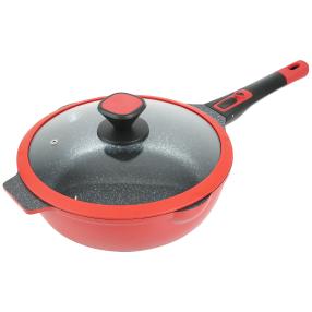 KING Premium Bratpfanne hoch 28 cm mit Deckel