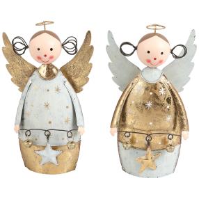 Engel weiss-gold 2er-Set