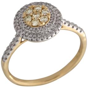 Ring 585 Gelbgold Brillanten gelb