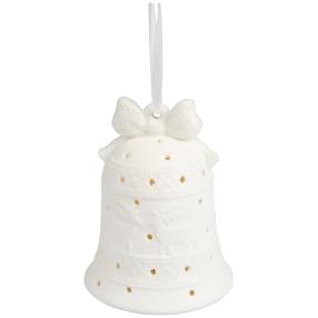 Ceramico LED-Weihnachtsglocke weiß