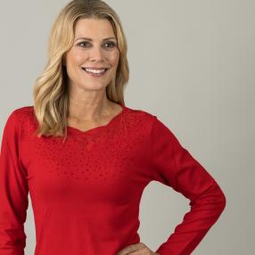 TRENDS by J. Leibfried Damen-Pullover, rot