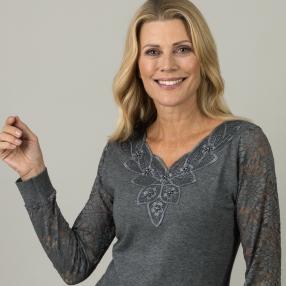 TRENDS by J. Leibfried Damen-Pullover, grau