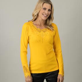 TRENDS by J. Leibfried Damen-Pullover, gelb