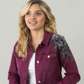 TRENDS by J. Leibfried Jeans-Jacke beere