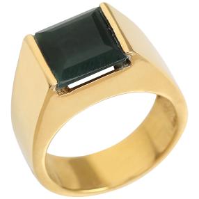 Ring 925 St. Silber vergoldet Jade