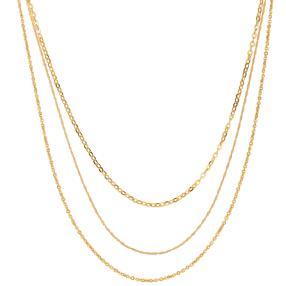 Ketten-Set 3 teilig 585 Gelbgold, ca. 45 cm