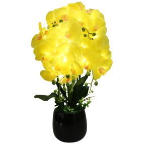 XXL LED-Orchidee gelb
