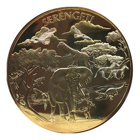 Serengeti Ghana 2020 5kg vergoldet