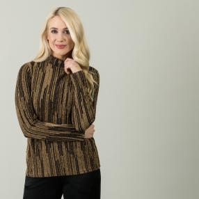 TRENDS by J. Leibfried Shirt, schwarz/gold