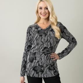 TRENDS by J. Leibfried Shirt, schwarz/silber
