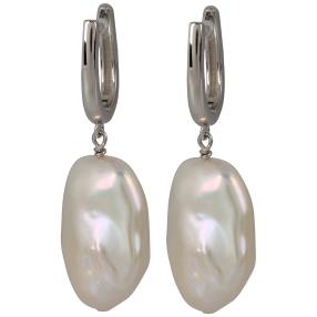 Ohrhänger 925 Sterling Silber Perle