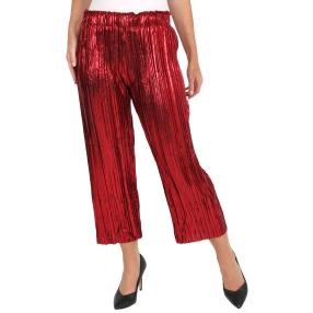 Damen-Plisseehose, rot