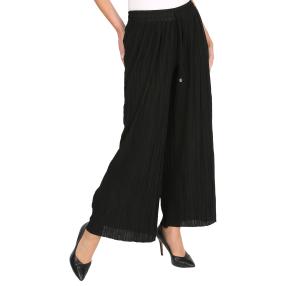 Damen-Plisseehose schwarz Onesize (36-48)