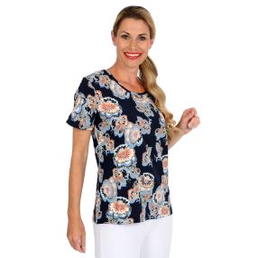 Damen-Shirt blau/multicolor