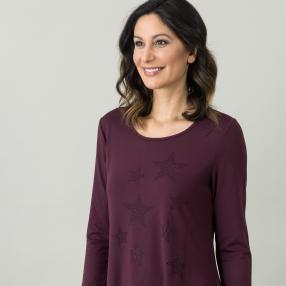 BELOVED BASICS Shirt, Strass beere