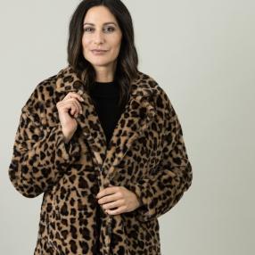 FASHION NEWS Outdoormantel 'Avon', braun/schwarz