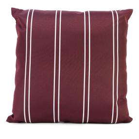 Outdoor-Kissen weinrot gestreift 45x45 cm
