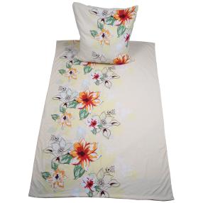 AllSeasons Bettwäsche 2tlg. Blumen gelb