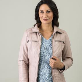 OTTO KERN Damen-Lederjacke 'Sissy' altrosa
