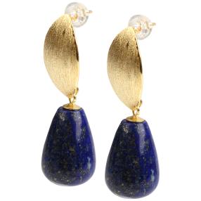 Ohrhänger 925 vergoldet Lapis