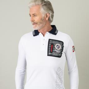 GEOGRAPHICAL NORWAY Herren Poloshirt, weiß