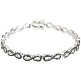Armband 925 Sterling Silber Spinell Eternity