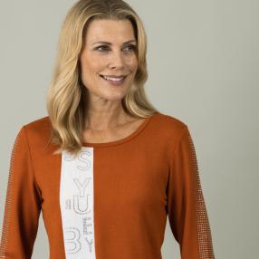 mocca by Jutta Leibfried Pullover, kürbis