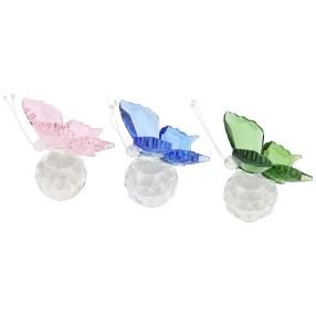 CRYSTAL DREAMS Schmetterlinge 3er-Set