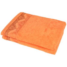 Duschtuch 2-teilig Ornament, orange