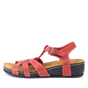 Damensandalen rot