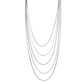 Set 5-teilig Ketten 925 Sterling Silber