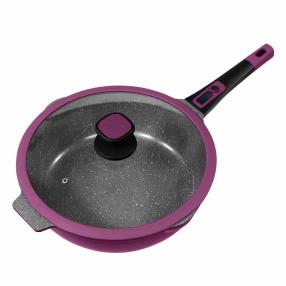 KING Click-Grip Bratpfanne Ø24cm Aubergine