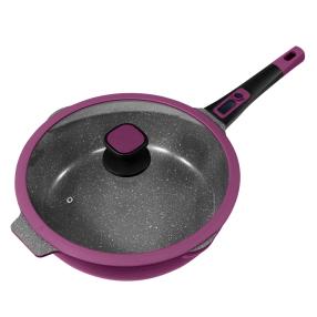 KING Click-Grip Bratpfanne Ø28cm Aubergine