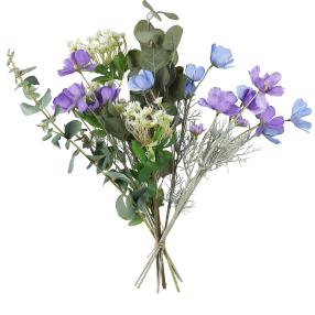 Kunstblumenstrauss blau-lila