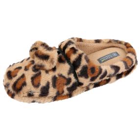 LUNA Damen Hausschuhe Leopard