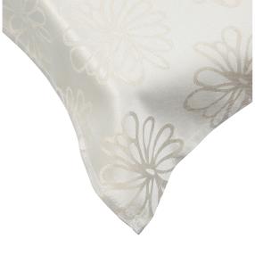 Mitteldecke Blumen champagner