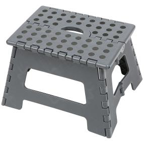 Tragbarer Tritthocker schwarz