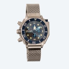 RGMT Herren-Chronograph "Torpedo", grau-blau